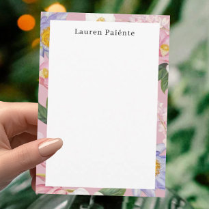 Flowers Personalized Stationery Card