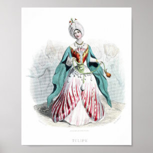 Flowers Personified -Tulip Poster