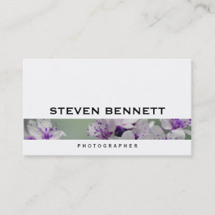 Flowers   Photography Business Card