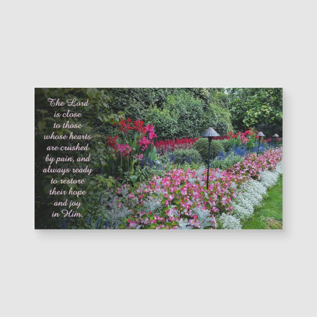 Flowers Photography Encouragement Quote Magnet (Front)