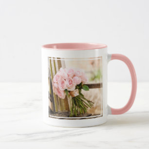 Flowers Pink Rose Bouquet Mug