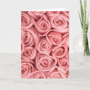 Flowers   Pink Roses Card