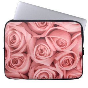 Flowers Pink Roses Laptop Sleeve