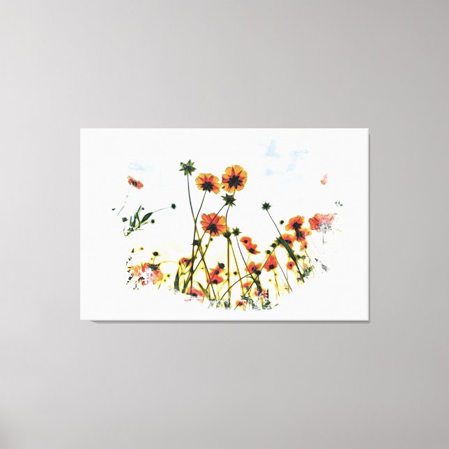 *~* Flowers Poppy Field  Floral AR9 Canvas Print (Front)