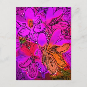 FLOWERS POSTCARD