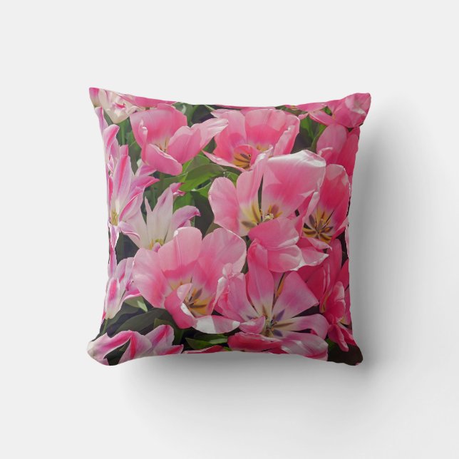 Flowers Power 17 Throw Pillow (Front)