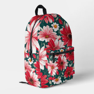 Flowers Printed Backpack