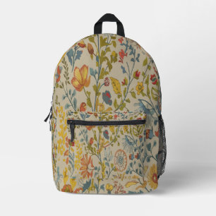 Flowers Printed Backpack