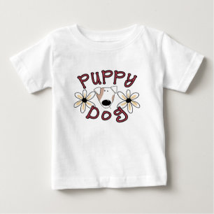 Flowers Puppy Dog T-shirts and Gifts