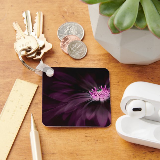 Flowers | Purple Daisy Keychain (Desk)