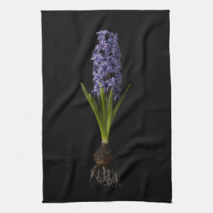 Flowers Purple Hyacinth Bulb Kitchen Towel