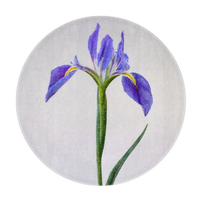 Flowers | Purple Iris Flower Cutting Board (Front)