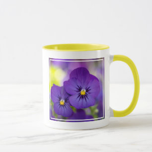 Flowers   Purple Pansies Mug