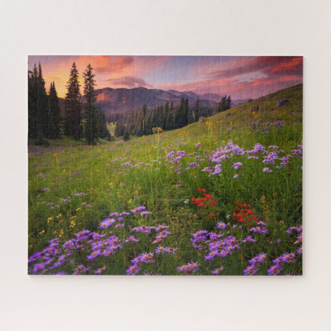Flowers | Purple Wildflowers Colorado Jigsaw Puzzle (Horizontal)