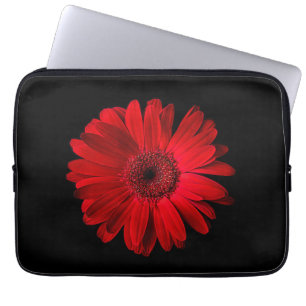 Flowers Red Gerbera Daisy Laptop Sleeve