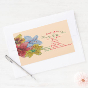 flowers red yellow blue Lilies original florists Sticker