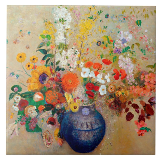 Flowers, Redon Tile (Front)