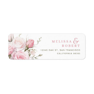 Flowers Return Address Labels