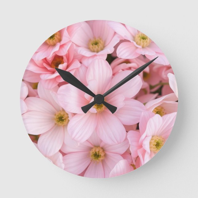 flowers round clock (Front)