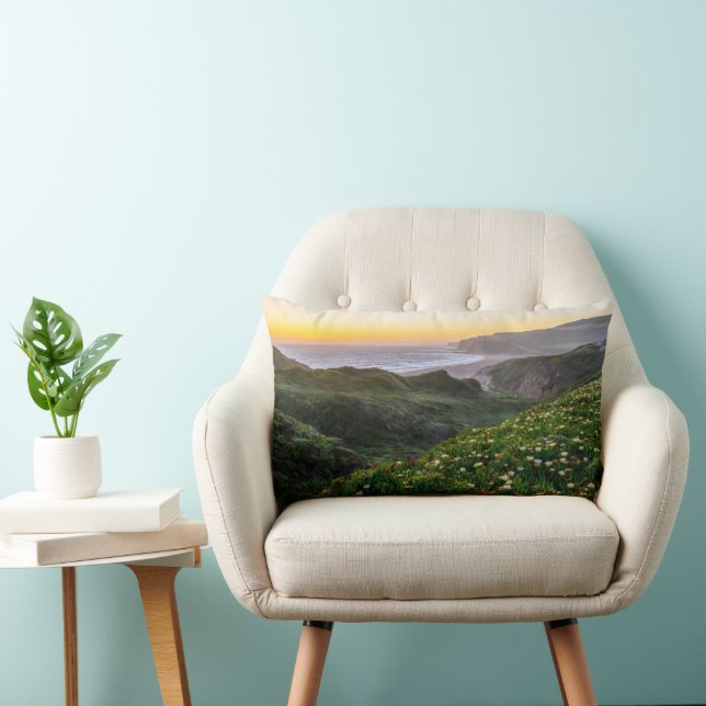 Flowers | Santa Cruz California Lumbar Pillow (Chair)