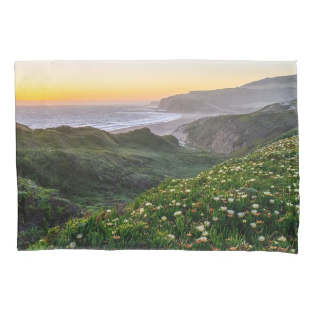 Flowers | Santa Cruz California Pillowcase (Front)