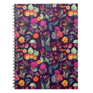 Flowers seamless pattern decorative vintage card i notebook