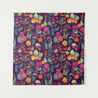 Flowers seamless pattern decorative vintage card i tapestry
