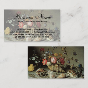 Flowers, Shells and Insects Balthasar van der Ast Business Card