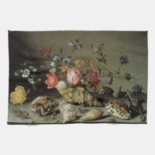 Flowers, Shells and Insects Balthasar van der Ast Kitchen Towel