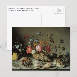 Flowers, Shells and Insects Balthasar van der Ast Postcard