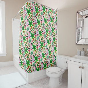 flowers shower curtain