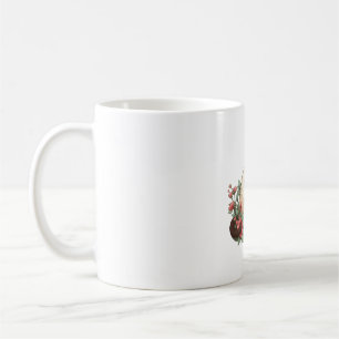 Flowers Siamese cat   Coffee Mug