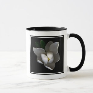 Flowers Single White Magnolia Blossom Mug