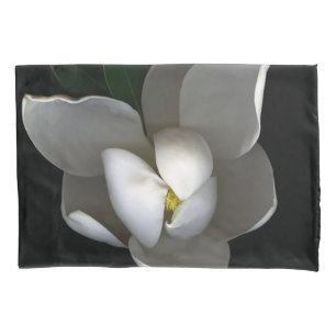 Flowers   Single White Magnolia Blossom Pillowcase