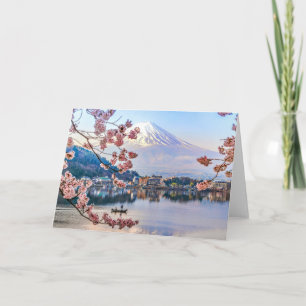 Flowers Spring Cherry Blossoms Japan Card