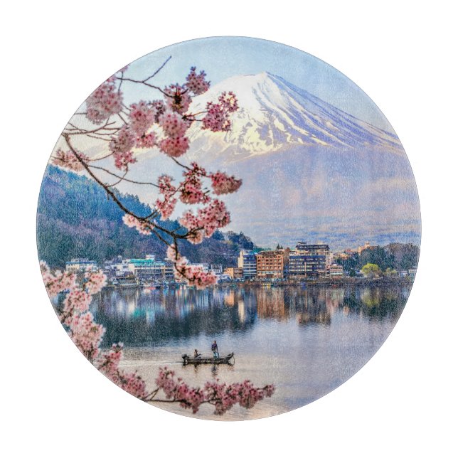 Flowers | Spring Cherry Blossoms Japan Cutting Board (Front)