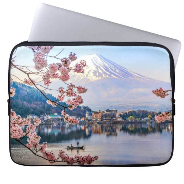Flowers | Spring Cherry Blossoms Japan Laptop Sleeve (Front)