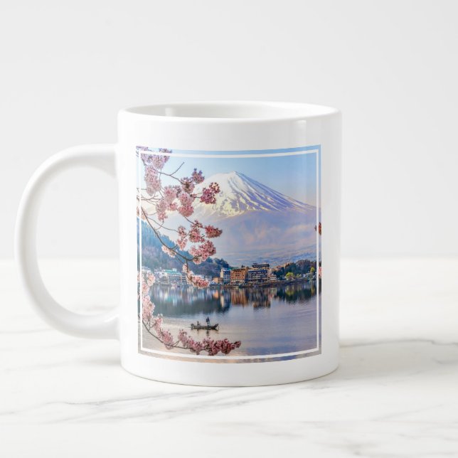 Flowers | Spring Cherry Blossoms Japan Large Coffee Mug (Left)