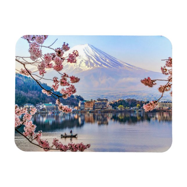 Flowers | Spring Cherry Blossoms Japan Magnet (Horizontal)
