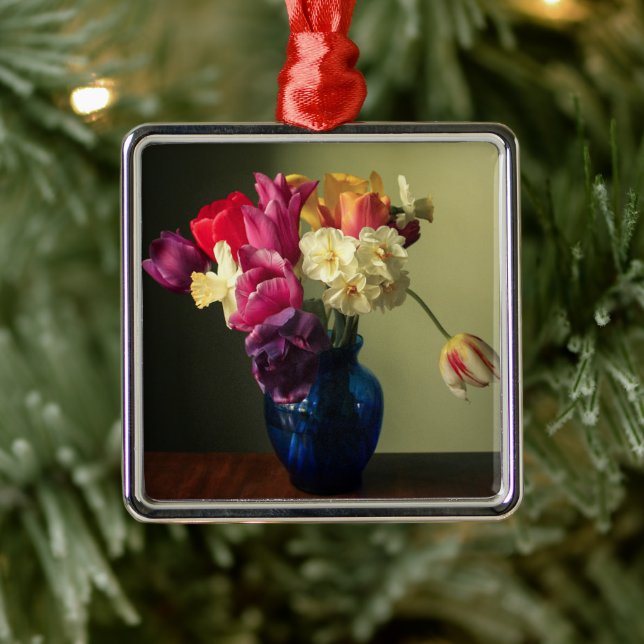 Flowers | Spring Flower Bouquet Metal Ornament (Tree)
