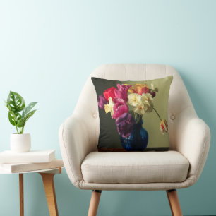 Flowers Spring Flower Bouquet Throw Pillow