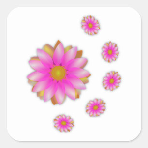Flowers Square Sticker