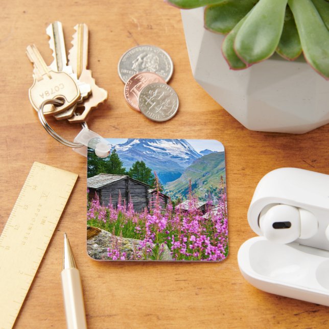 Flowers | Summer Matterhorn Switzerland Keychain (Desk)