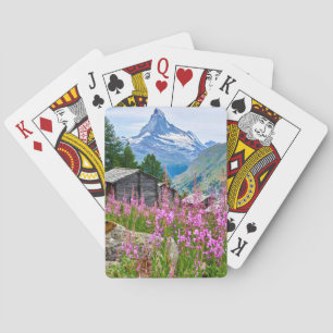Flowers   Summer Matterhorn Switzerland Playing Cards