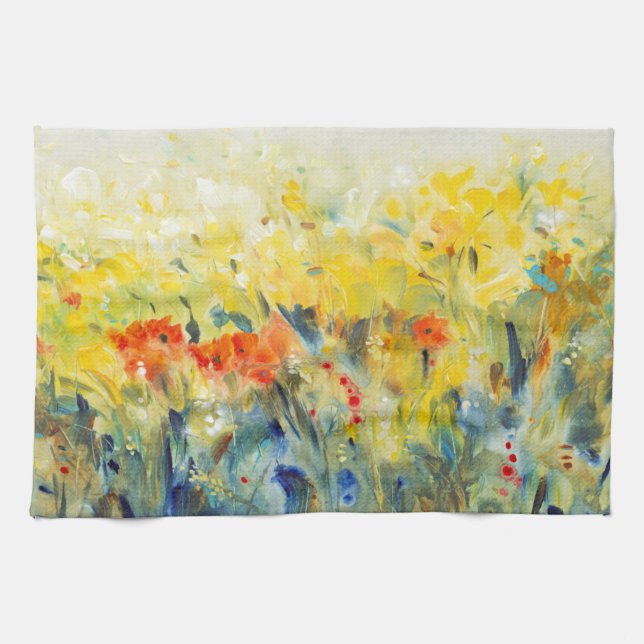 Flowers Sway II Kitchen Towel (Horizontal)