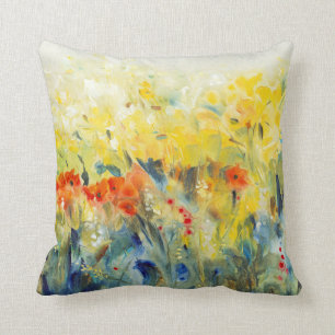 Flowers Sway II Throw Pillow