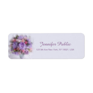 Flowers Template Hand Script Modern Floral Return
