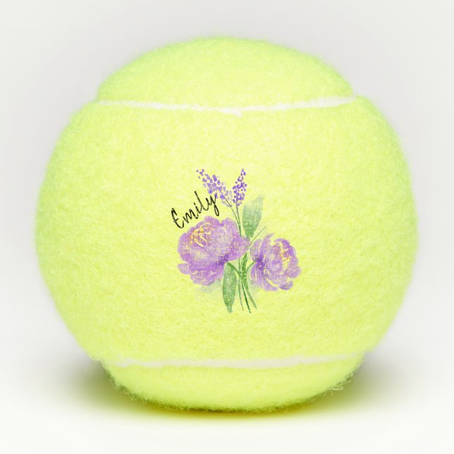 Flowers Tennis Balls (Front)