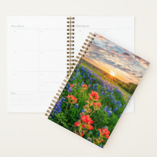 Flowers Texas Bluebonnets & Indian Paintbrush Planner