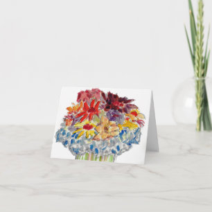Flowers thinking of you card